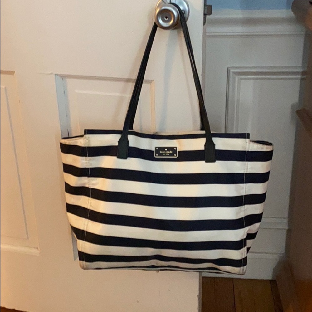 Authentic Kate Spade Striped Handbag
